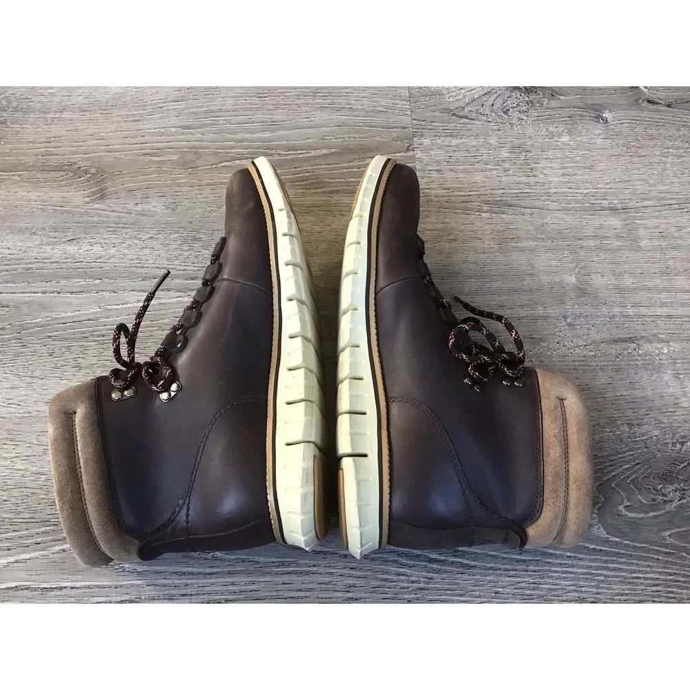 Cole Haan Mens 11.5 M ZERØGRAND Waterproof Hiker Boot Style C36294 Leather Brown